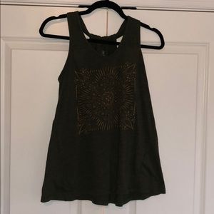 Racer Back Olive Tank